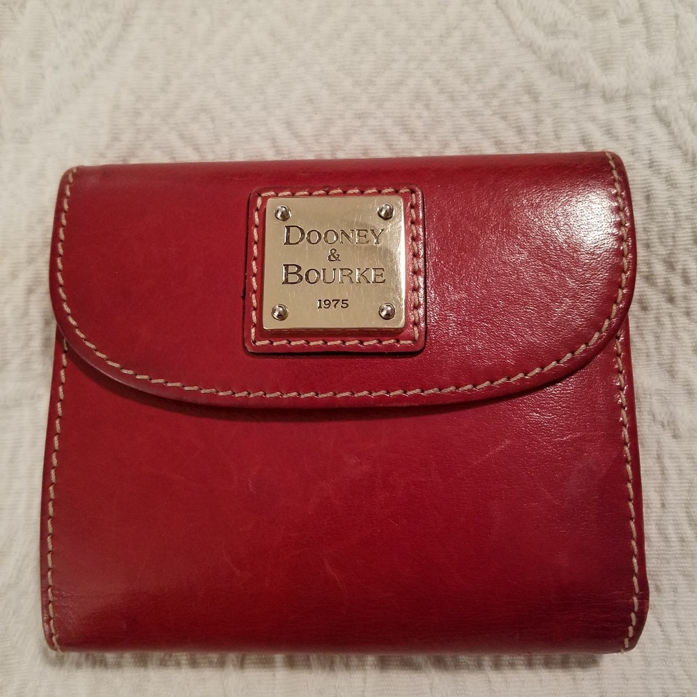 Dooney and Bourke Red Leather Wallet